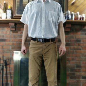 Van Heusen White Half-Sleeve Shirt